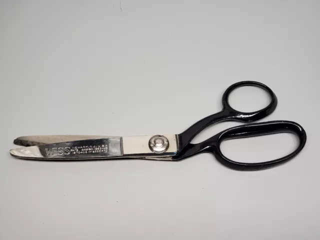 Vintage WISS Pinking Shears 9 inch Sewing Fabric Dressmaker's Scissors