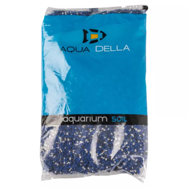 Aqua Della Gravier pour Aquarium Mélange Bleu 2 KG, Neuf