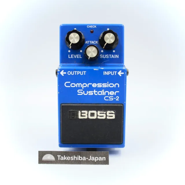 Pédale de compresseur Boss CS-2 1983 fabriquée au Japon 320500