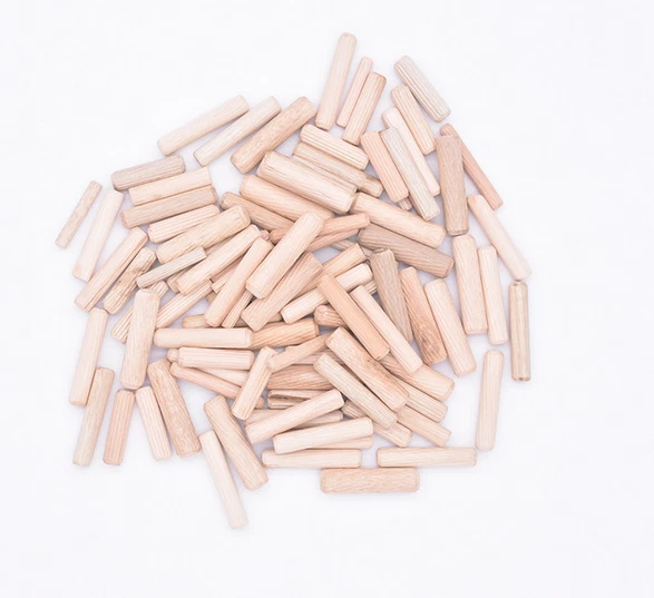 M6 M8 M10 M12 Hardwood Round Wood Dowels Fluted Pin Wooden Dowels 30,40