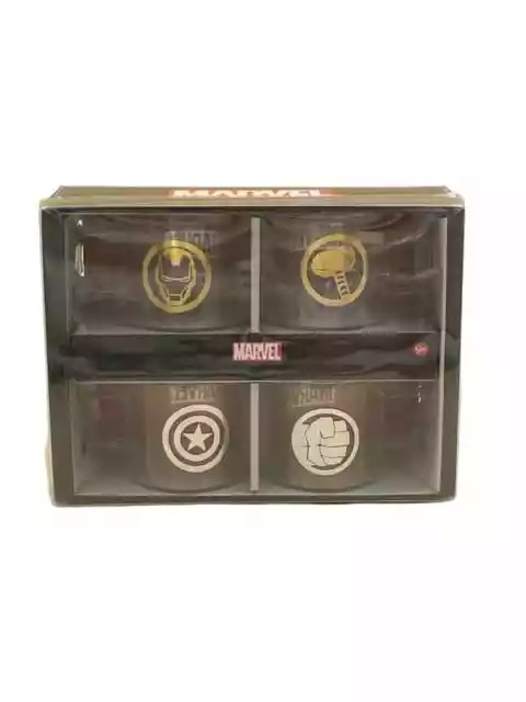 Coffret 4 mugs / tasses à Expresso Marvel