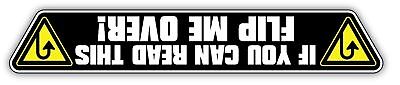IF YOU CAN READ THIS PLEASE FLIP ME OVER car sticker 180mm 4x4 land rover
