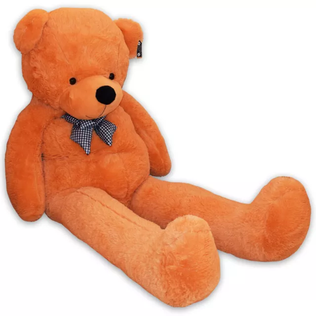 XXL Riesen Teddybär Kuschelbär Kuscheltier Riesen Plüschtier Bär 200cm Hellbraun