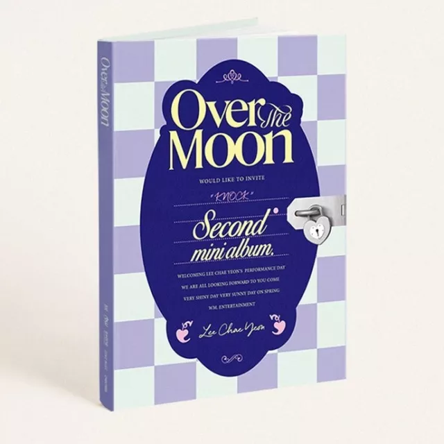 LEE CHAEYEON 2nd Mini Album [Over The Moon] NIGHT Ver CD+Book+P.Card+Sticker+etc