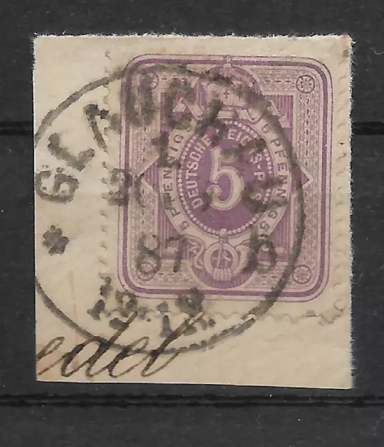 Deutsches Reich PFENNIG 40 II gestempelt auf Briefstück (BPP WIEGAND)