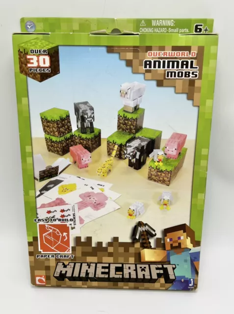 Minecraft Papercraft Animal Mobs Set (Over 30 Pieces) , New, Free Shipping