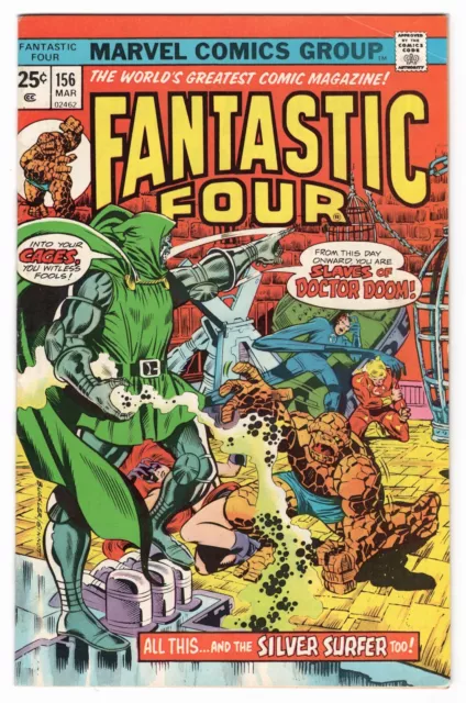 Fantastic Four Vol 1 No 156 Mar 1975 (VFN-) (7.5) Marvel, Bronze Age