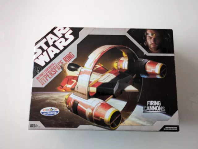 Star Wars Hasbro Obi Wan Kenobi Starfighter Mit  Hyperspace Ring