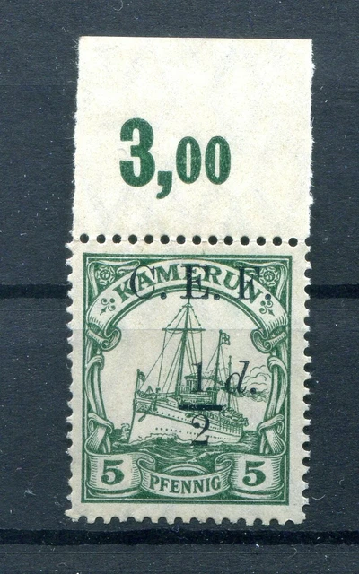 Kamerun BRITISCH 2 OR OBERRAND LUXUS UNGEFALTET ** POSTFRISCH 15EUR (77795