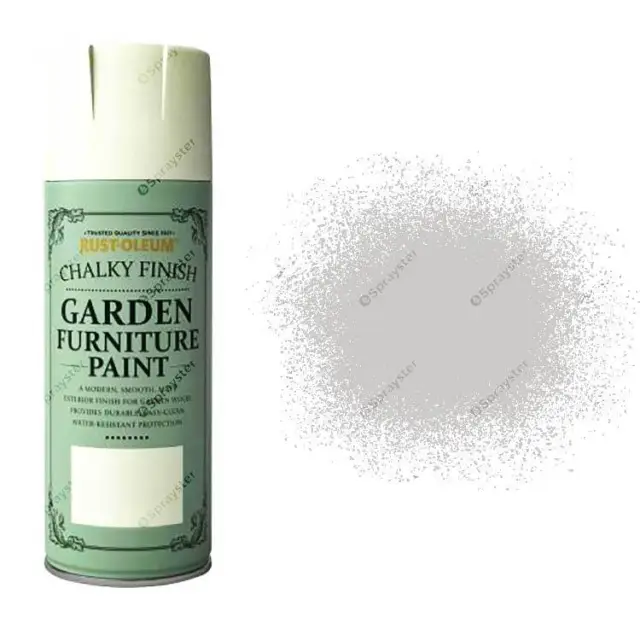 x1 Rust-Oleum Chalk Chalky Garden Furniture Spray Paint 400ml Flint Matt