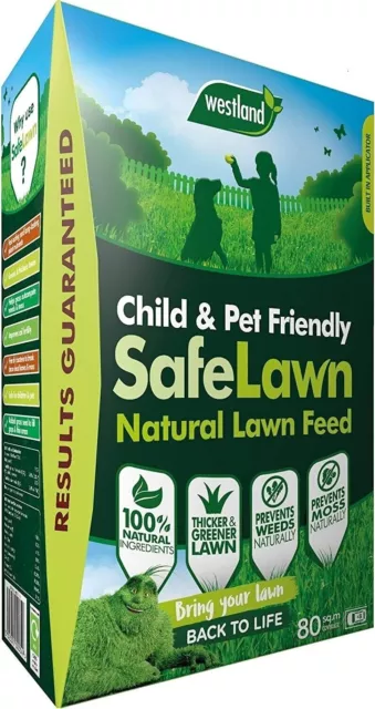 Westland Safe Lawn Friendly Weed And Moss Killer Grass Fertiliser Pet Care Feed