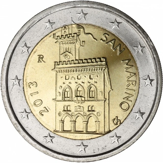MONEDA DE 2 Euros De San Marino 2013. Sin Circular No Conmemorativa EUR