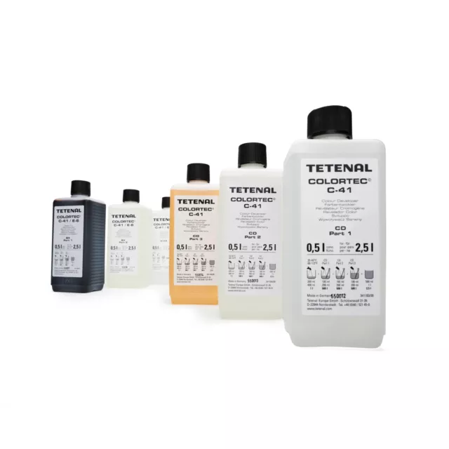 Tetenal Colortec C-41 Kit 102230 2,5l Fotoquímica Química Película a Color c41 C