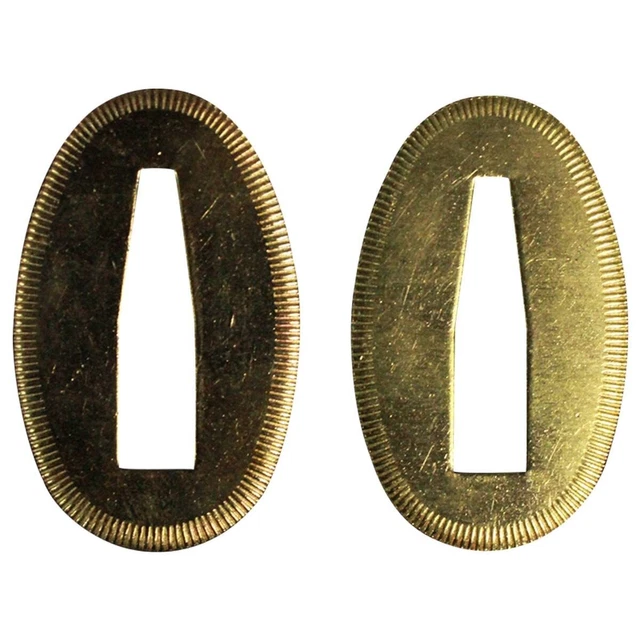 1 Pair Alloy/Brass Samurai Sword Seppa for Katana Wakizashi Tanto DIY