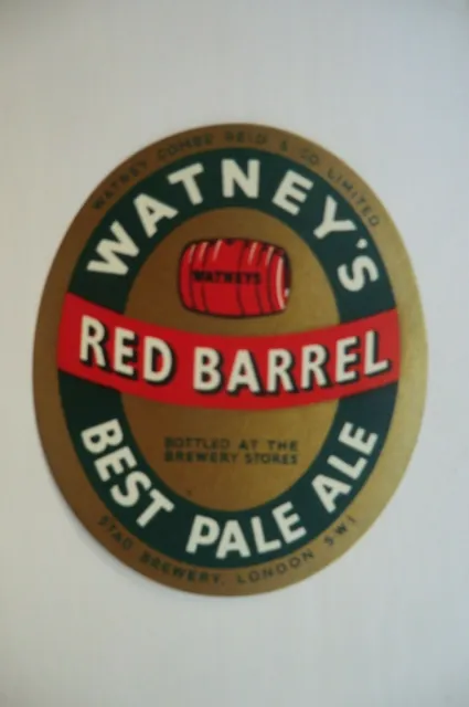 Kleine Neuwertige Watneys London Best Pale Ale Brauerei Bierflasche Etikett
