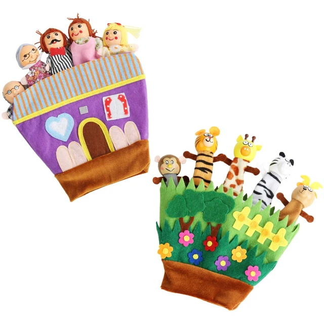 FINGER PUPPETS PLAY Glove Animals and Fairy Tales Puppet for Kids and