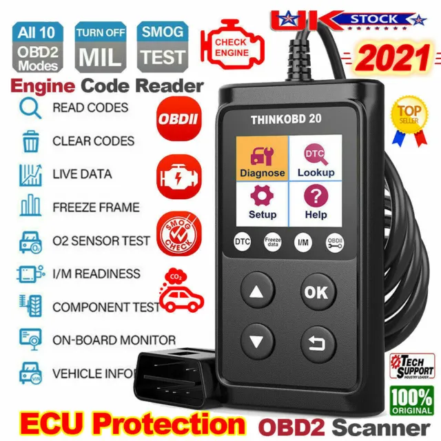 Mitsubishi OBD2 Vehicle MOT Fault Code Reset Reader Car Scanner Tool THINKOBD UK