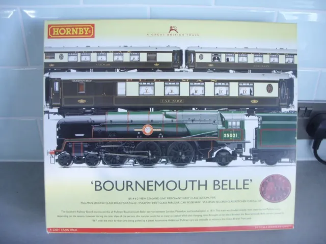 hornby r2300 great british train pack the bournemouth belle new in box.