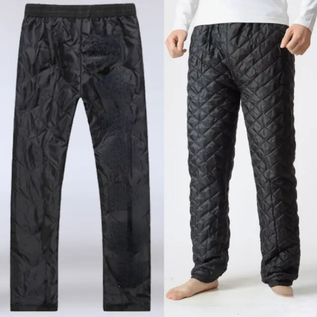 Hiver Hommes Doudoune Rembourré Pantalon Matelassé Bas Chaud Épais Imperméable