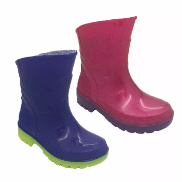 Childrens Gumboots Bata Bubblegummers Toddler/Junior Kids Lo-cut Gumboot AU 4-2