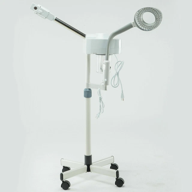 2IN1 Facial Steamer 5x Magnifying Lamp Hot Ozone Salon Spa Beauty Equipment