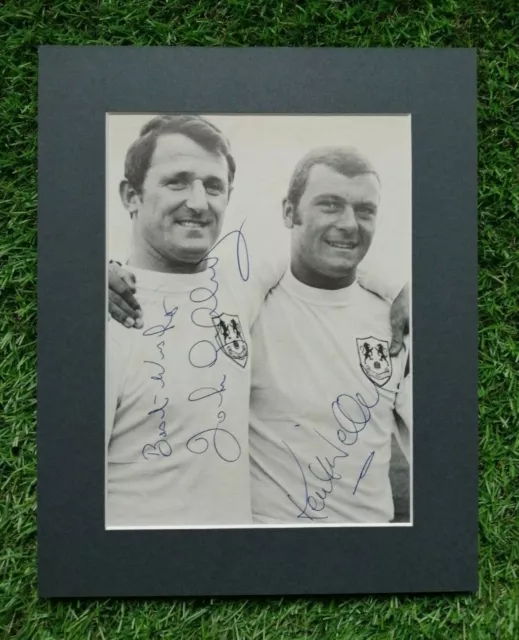 KEITH WELLER MILLWALL 1967 & JOHN GILCHRIST SIGNED 10x8 RARE CAO SPT VERY RARE