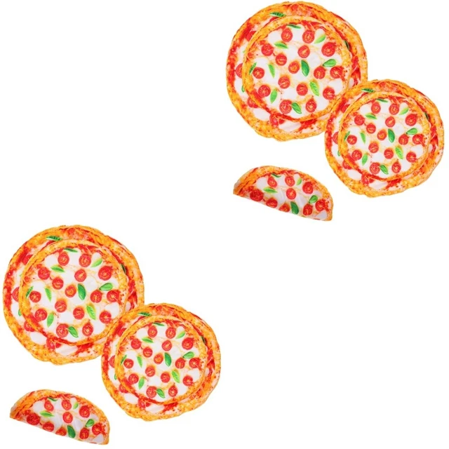 4 Pcs Tapis De Lit Pour Chat Tapis De Couchage Pour Chien Pizza Jouet Chiot