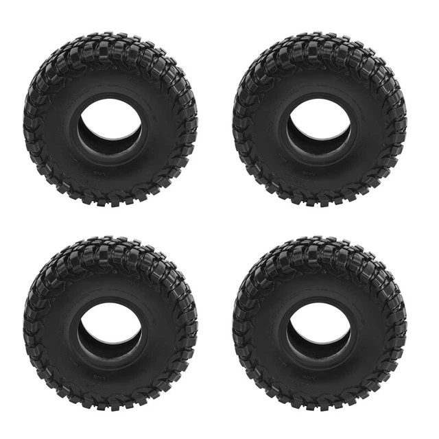 4 PEZZI 117mm 1,9 Gomma Pneumatici Ruota Pneumatici per 1/10 RC Crawler Auto TRX4 RC X2V4