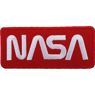 NASA Patch Embroidered Iron Sew On Astronaut Spaceman Fancy Dress Costume Badge