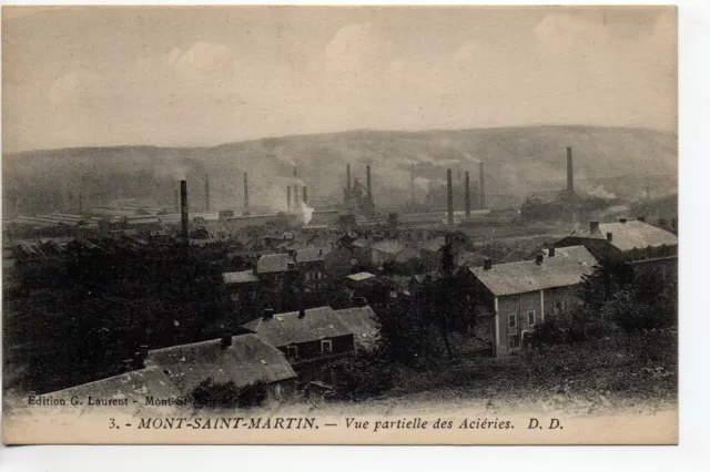 MONT SAINT MARTIN - Meurthe et Moselle - CPA 54 - vue vers les Acieries