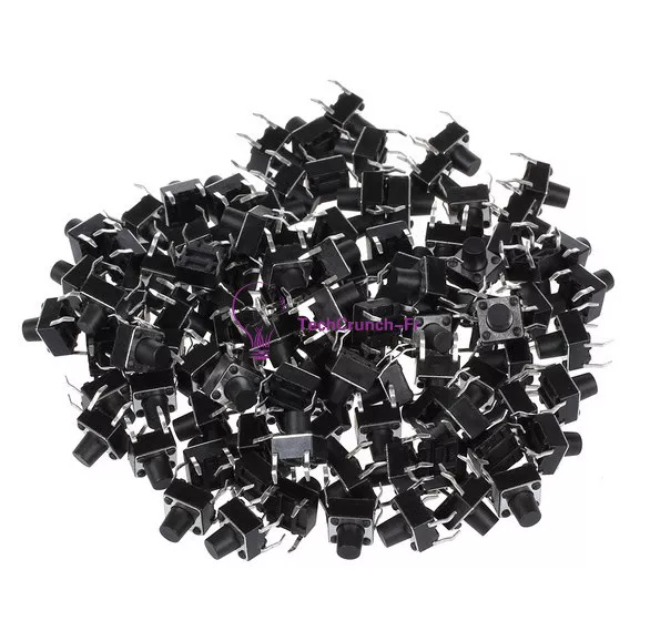 50PCS NEW DIP-4 6X6X7mm Tactile Push Button Switch Tact Switch 4-pin