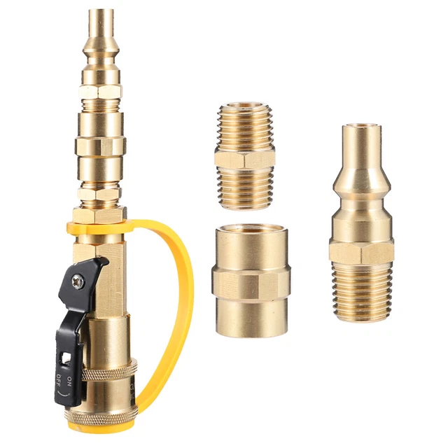 Saldatrice A Tig Vaselina Tattoo Connettore Rapido M6 Set Raccordo Rapido Gas Adattatore Raffreddato Ad Acqua Per Saldatura Torcia MIG TIG Per Torcia Di Saldatura(Gold Bombola Ossigeno Ad Blue