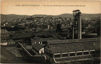CPA St-ÉTIENNE Le Puits Chatelus et la colline Ste-Barbe (400627)