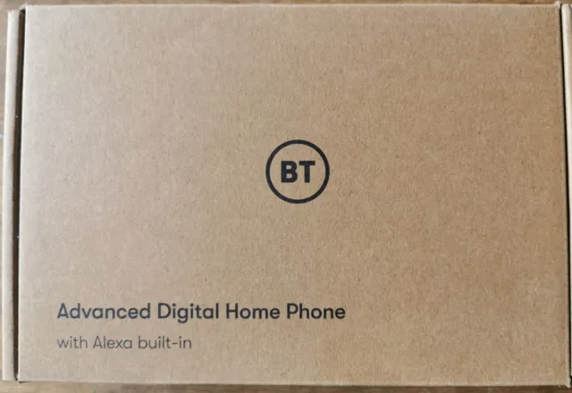 BT Advanced Digital Home Phone With Alexa Built-in - Black Handset Wireless BH