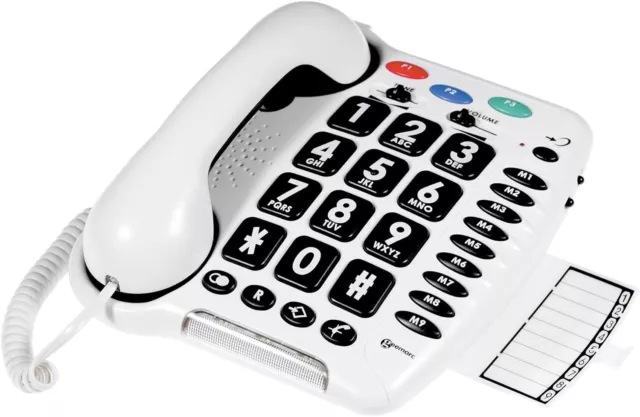 Geemarc CL100 - Big Button Corded Telephone with Loud Receiving Volume and...