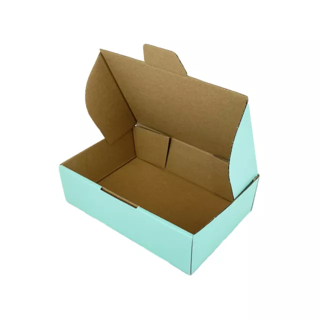 Mailing Box 210 x 140 x 60mm Diecut Mint Blue for 500g Small Satchel B372