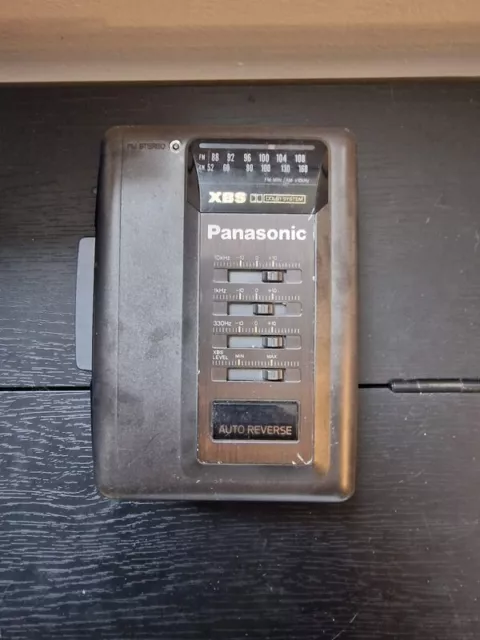 Panasonic RQ-V162 radio stéréo AM FM lecteur de cassette portable égaliseur XBS