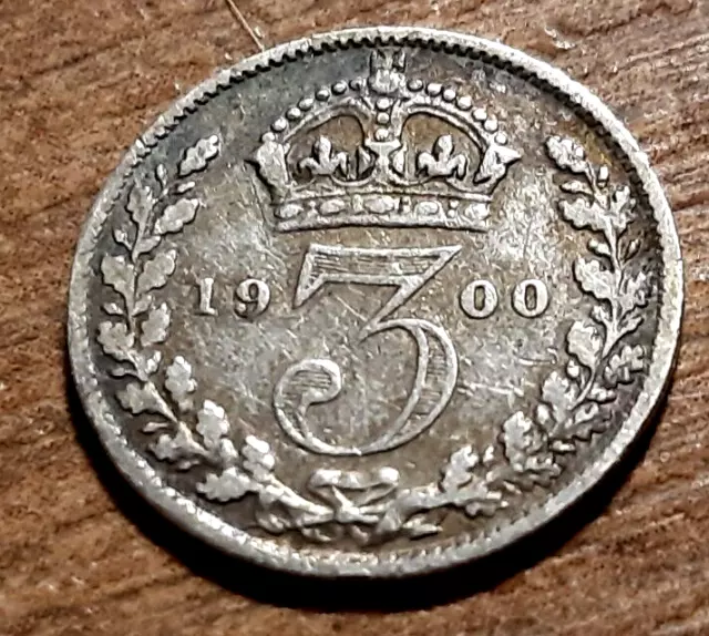 Victoria Solid Silver Threepence 1900