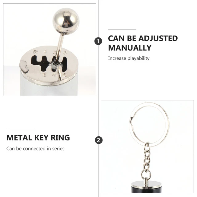 2 Pcs Key Organizer Gear Key Chain Pendant Keyrings Car Keys Metal Keychain Mini 6
