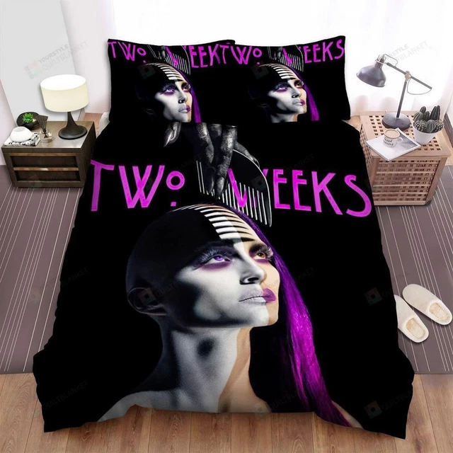 American horror story two weeks movie poster quilt duvet cover set