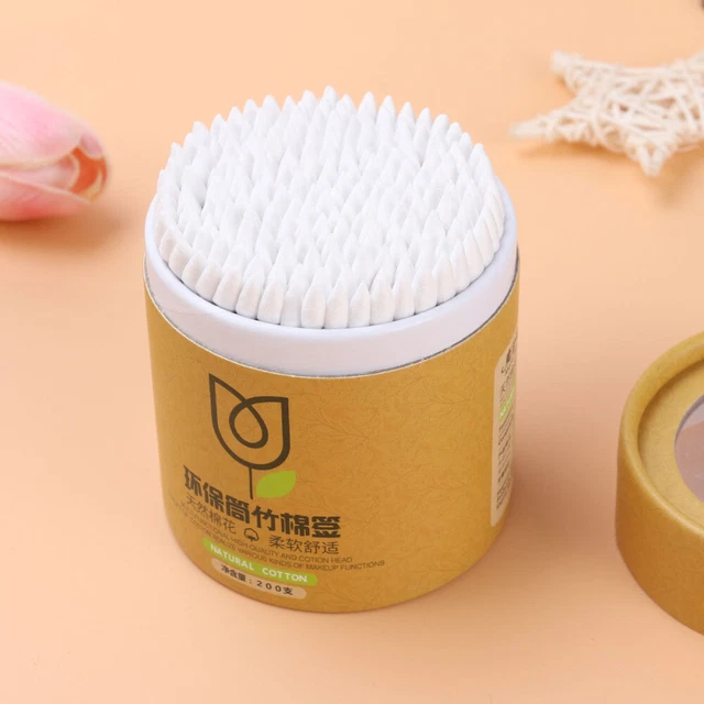 200 Pcs Ear Cleaning Cotton Swab Double Tipped Cotton Swab Cosmetic Swabs 6