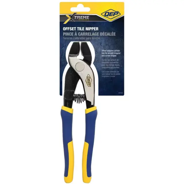 8.25 In. Offset Tile Nipper with Tungsten Carbide Tips for Tile up to 5/16 In.