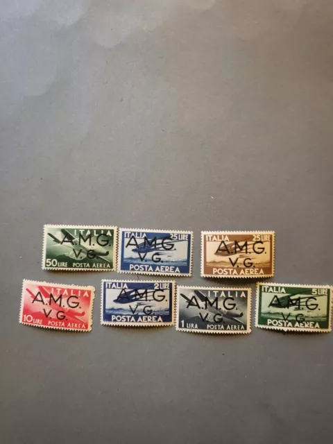 Stamps Italy AMG VG Scott #1LNC1-7 h