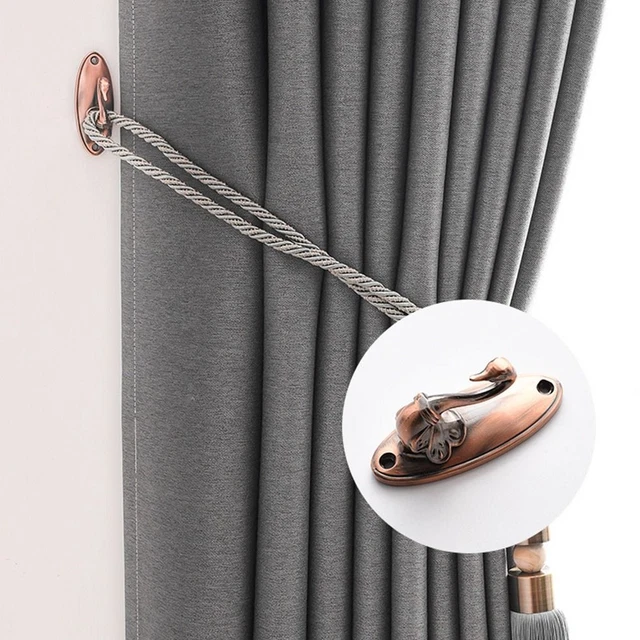 Practical Hold Wall Hanger Mounted Metal Hooks Curtain Holder Curtain Holdback