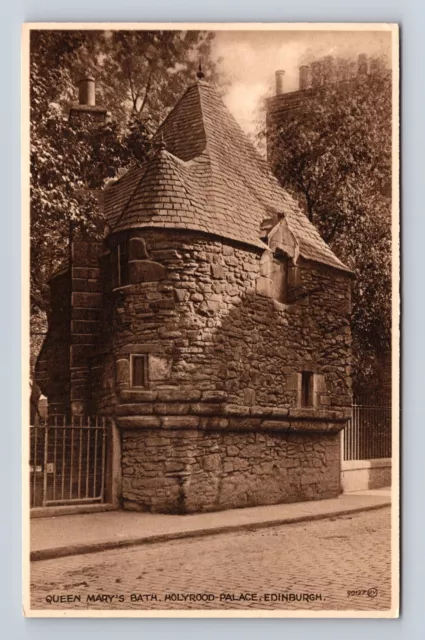 Edinburgh Scotland, Holyrood Palace, Queen Mary's Bath, Vintage Postcard