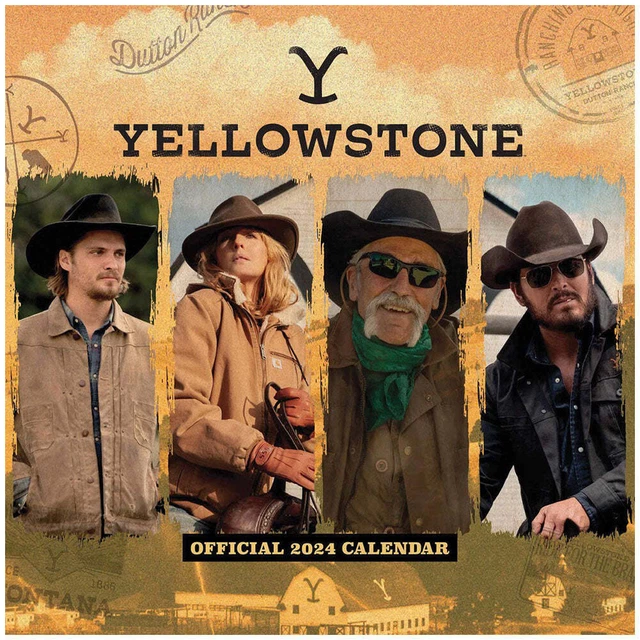 YELLOWSTONE SQUARE CALENDAR 2024 Official Licensed Product £14.71