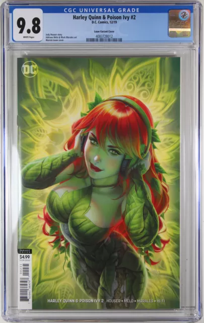 Harley Quinn & Poison Ivy #2 (Warren Louw Variant B)(2019) ~ Cgc Graded 9.8 Nm/M