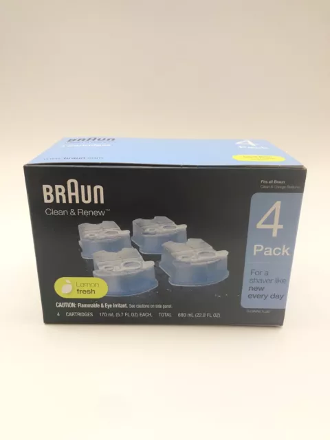 Braun Clean Renew Refill Cartridges  22.8 fl oz Pack of 4