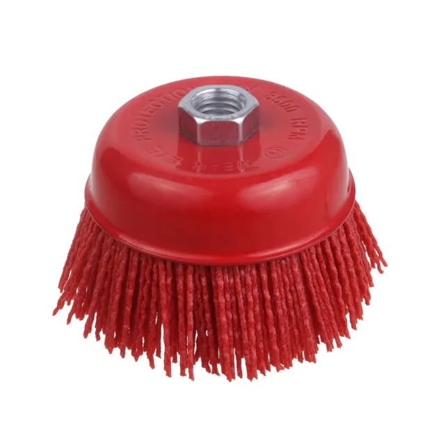 4in Abrasive Filament Nylon Bristle Cup Brush for Metal Wood Surface Treatment