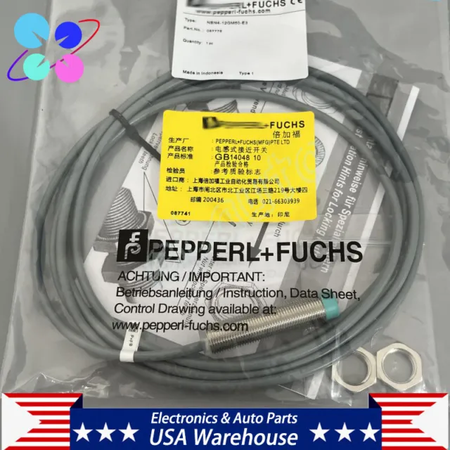 Inductive Proximity Switch Sensor NBN412GM50E3 For Pepperl+Fuchs NBN4-12GM50-E3